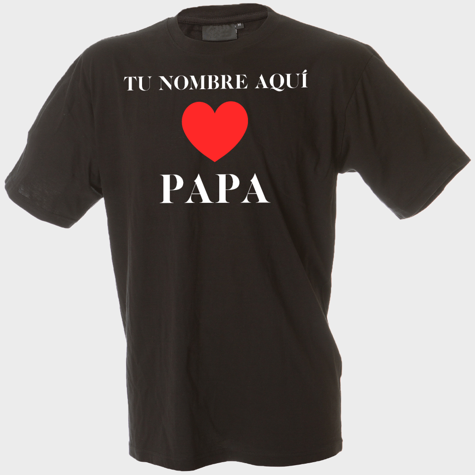 Camiseta para el día del padre diseño Love