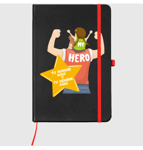 Bloc de notas A5 para el día del padre diseño Padre e Hija