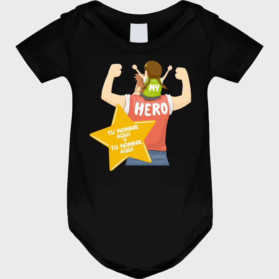 Body bebé para el día del padre diseño Padre e Hija