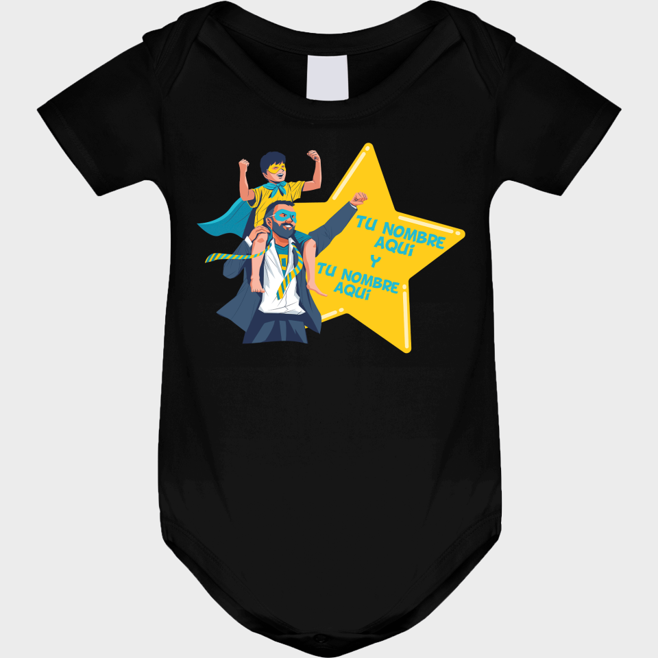Body bebé para el día del padre diseño Padre e Hijo
