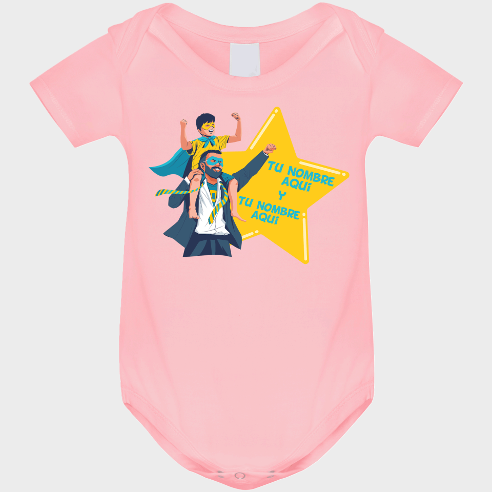 Body bebé para el día del padre diseño Padre e Hijo