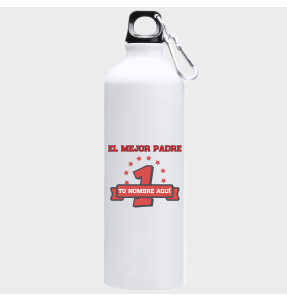 Bidón de aluminio para el día del padre diseño Número Uno