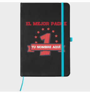Bloc de notas A5 para el día del padre diseño Número Uno