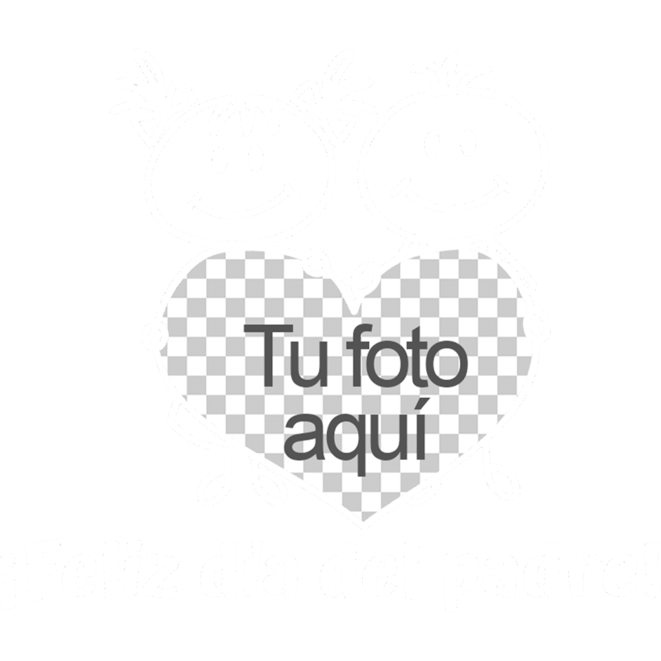 Taza negra para el día del padre diseño Corazón