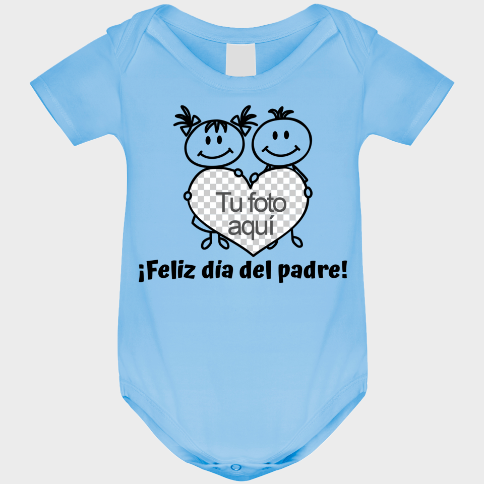 Body bebé para el día del padre diseño Corazón