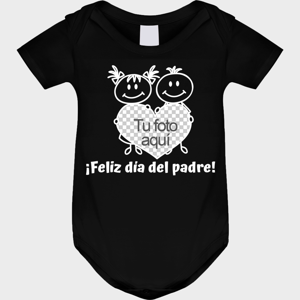 Body bebé para el día del padre diseño Corazón