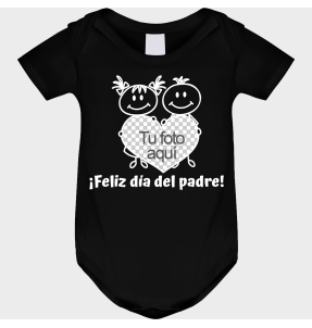 Body bebé para el día del padre diseño Corazón