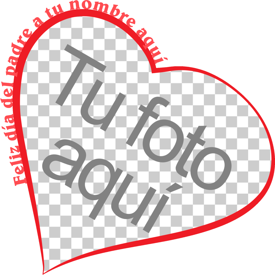 Camiseta efecto jeans para el día del padre diseño Corazón Rojo