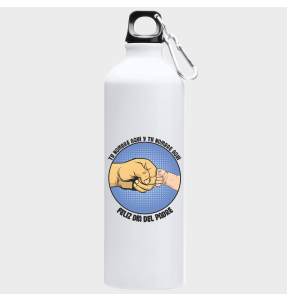 Bidón de aluminio para el día del padre diseño Manos