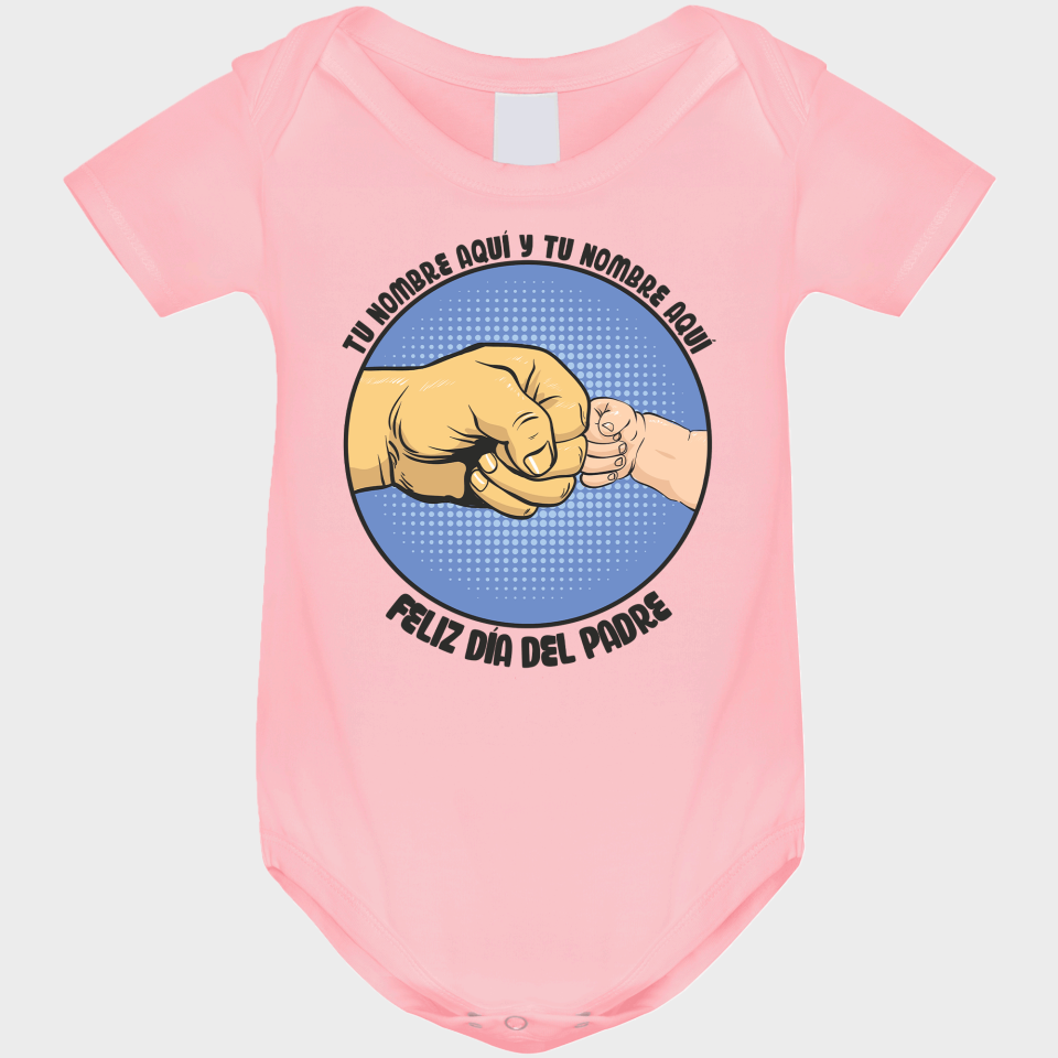Body bebé para el día del padre diseño Manos