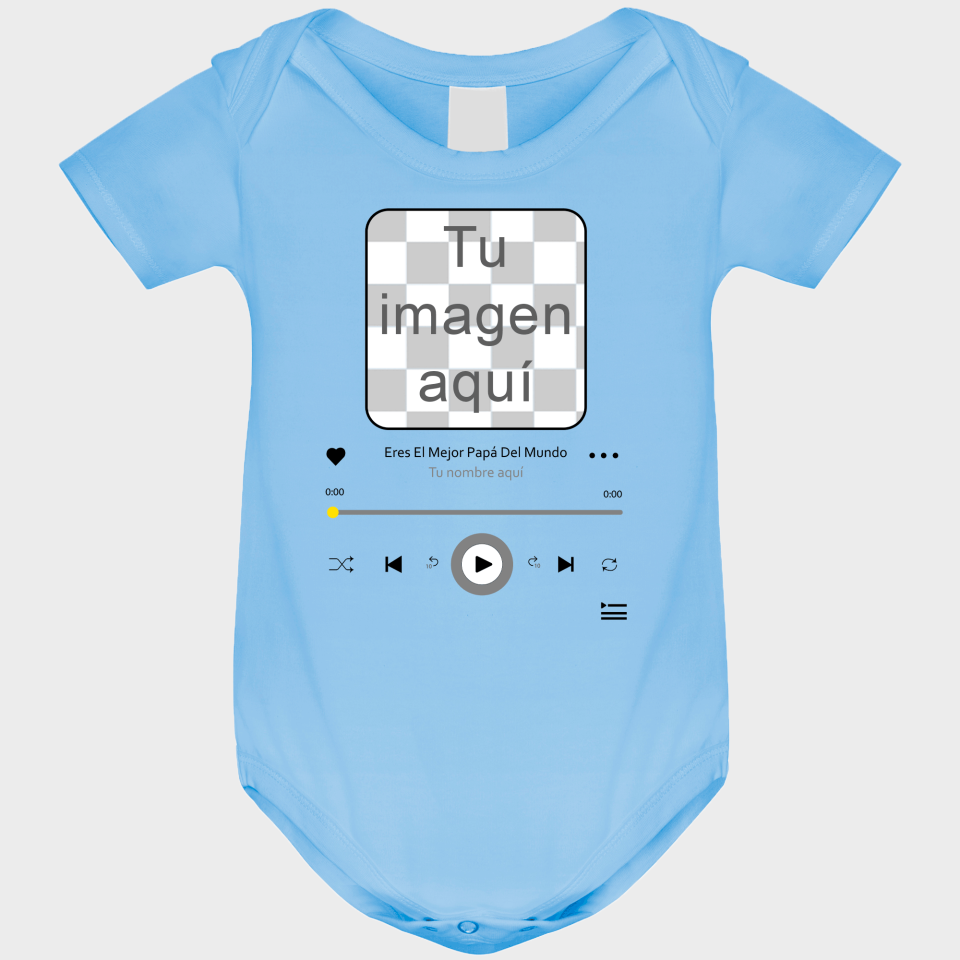 Body bebé para el día del padre diseño Canción