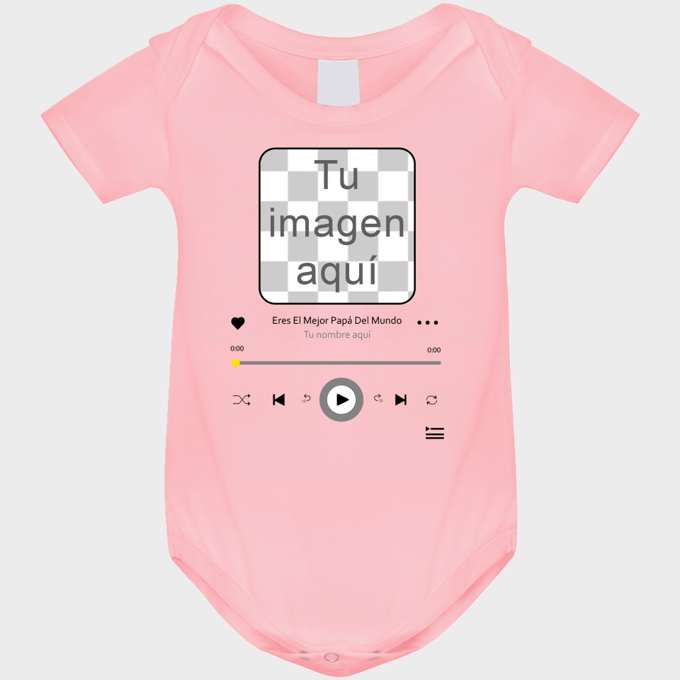 Body bebé para el día del padre diseño Canción