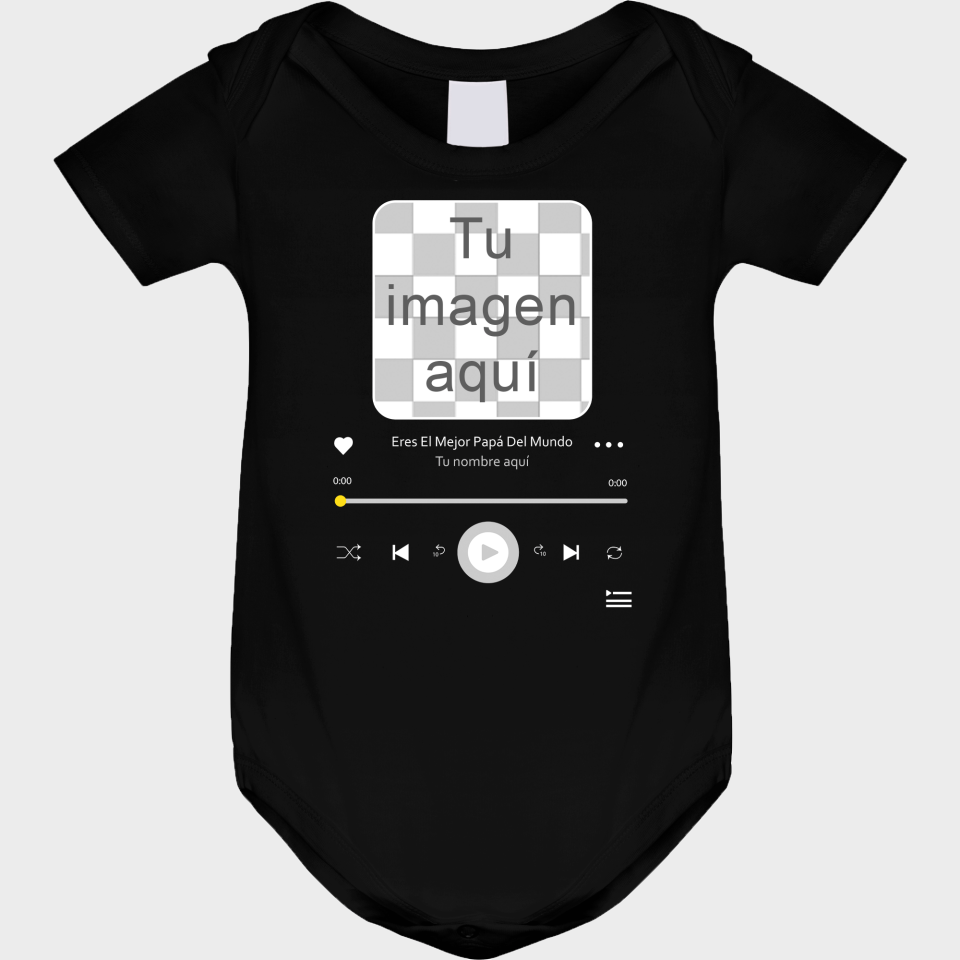 Body bebé para el día del padre diseño Canción