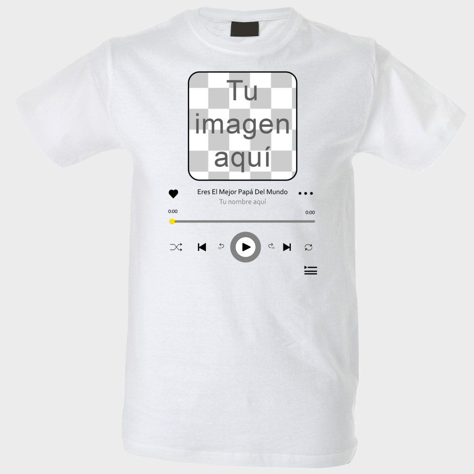 Camiseta para el día del padre diseño Canción