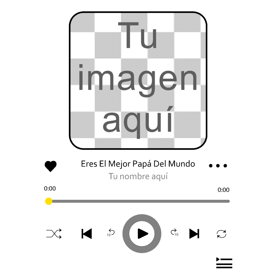 Camiseta para el día del padre diseño Canción