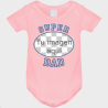 Body bebé para el día del padre diseño Súper