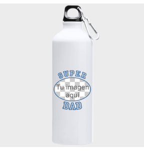Bidón de aluminio para el día del padre diseño Súper