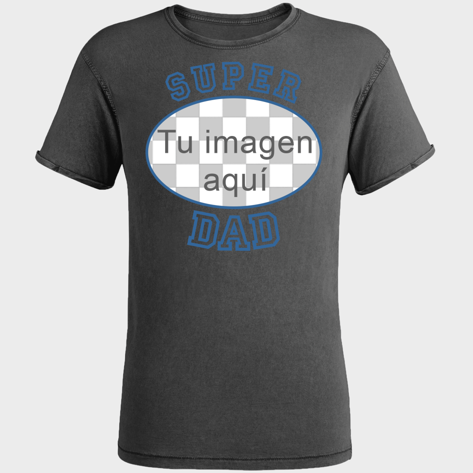 Camiseta efecto jeans para el día del padre diseño Súper