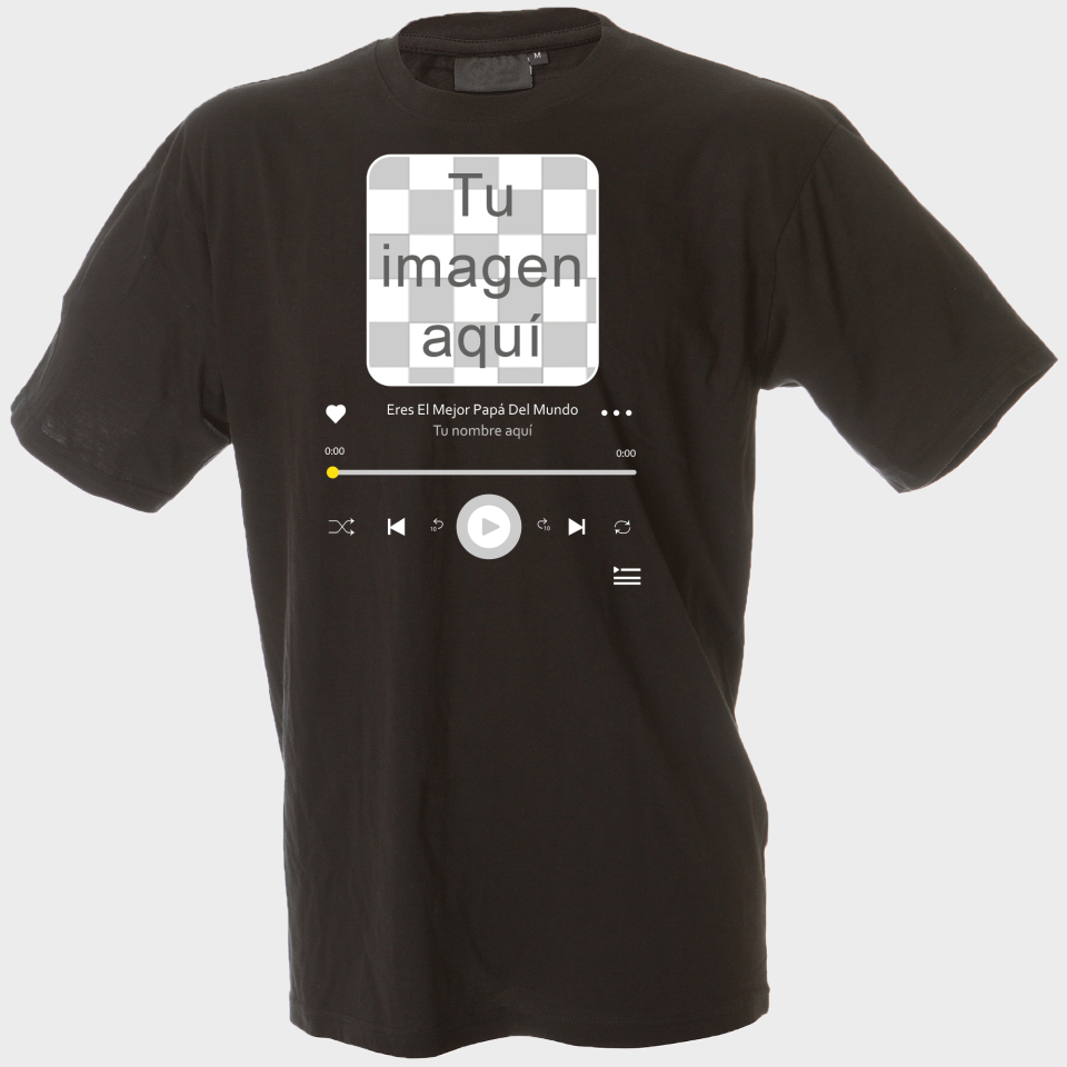 Camiseta para el día del padre diseño Canción