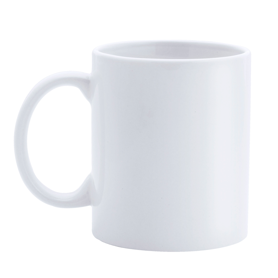 Taza cerámica blanca personalizada urgente