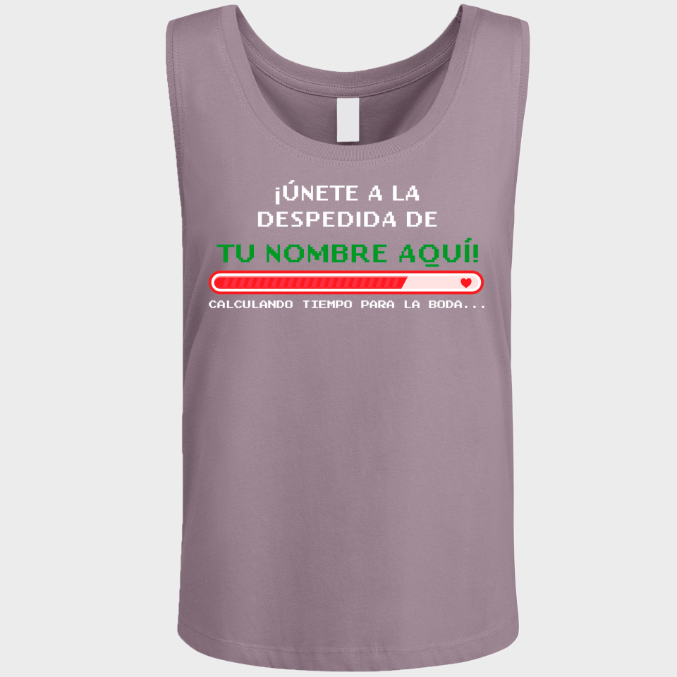 Camiseta de tirantes despedida de soltera personalizable: Calculando