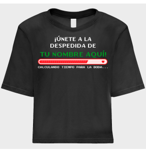 Camiseta talle corto despedida de soltera personalizable: Calculando