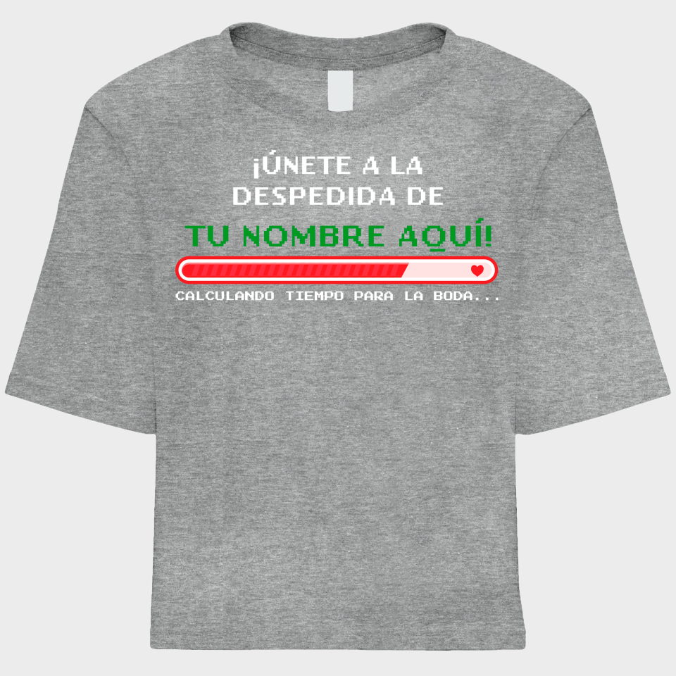 Camiseta talle corto despedida de soltera personalizable: Calculando