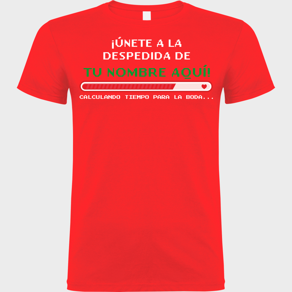 Camiseta despedida de soltero personalizable: Calculando