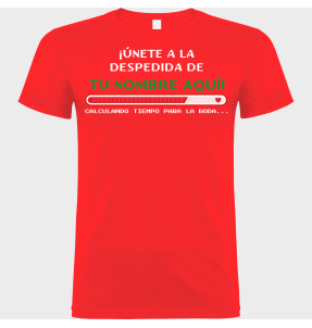 Camiseta despedida de soltero personalizable: Calculando