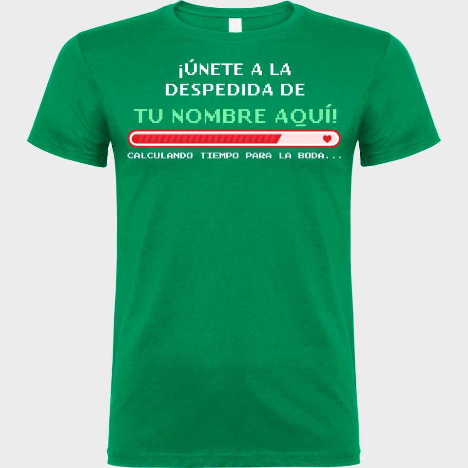 Camiseta despedida de soltero personalizable: Calculando