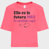 Camiseta talle corto despedida de soltera personalizable: Ella es la futura mrs