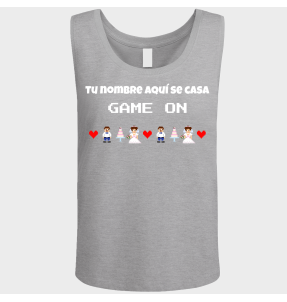 Camiseta de tirantes despedida de soltera personalizable: Game On