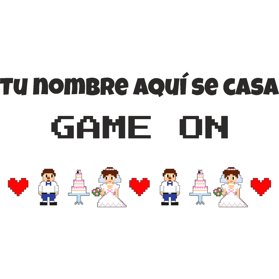 Camiseta talle corto despedida de soltera personalizable: Game On