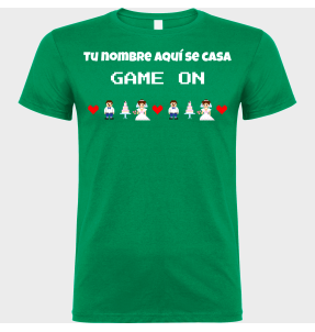 Camiseta despedida de soltero personalizable: Game On