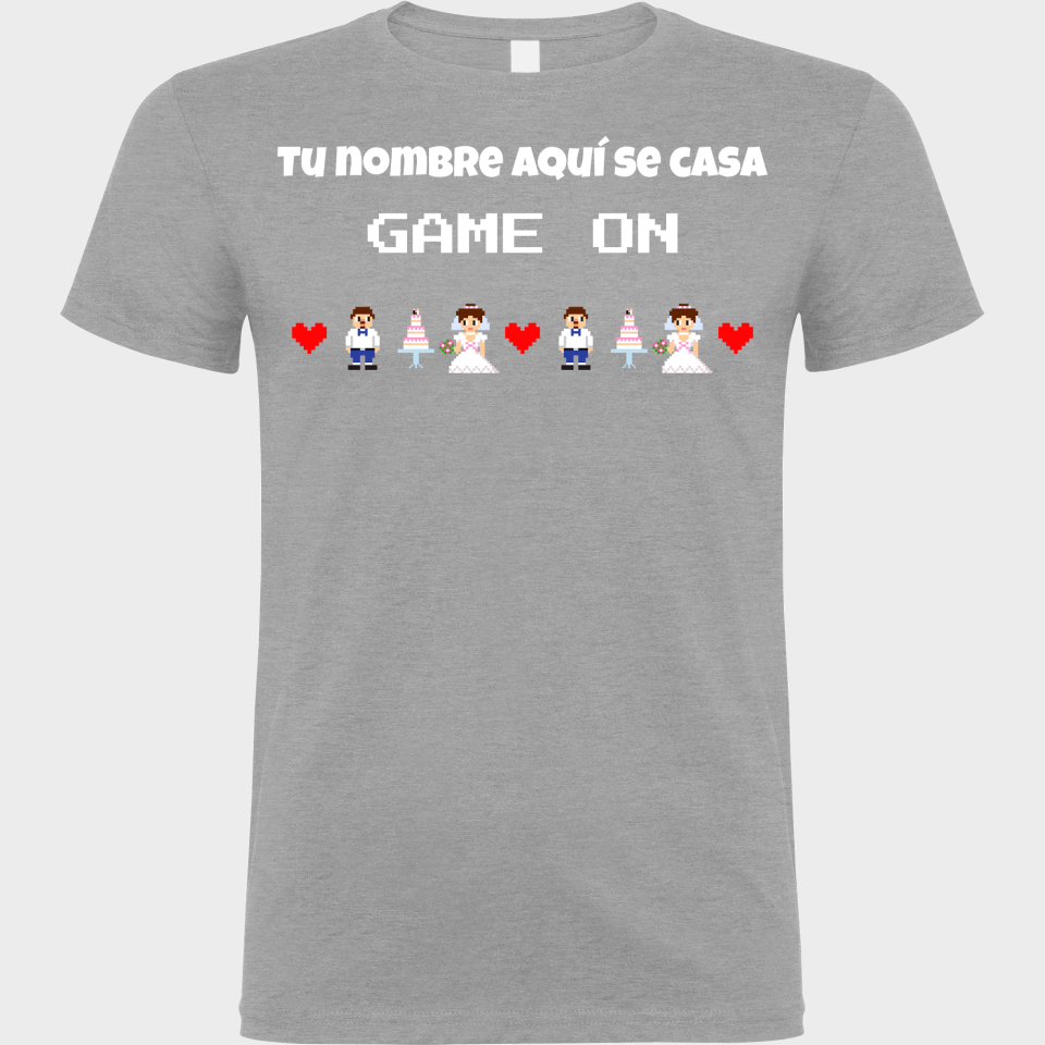 Camiseta despedida de soltero personalizable: Game On