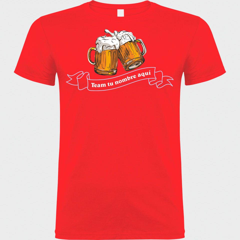 Camiseta despedida de soltero personalizable: Jarras