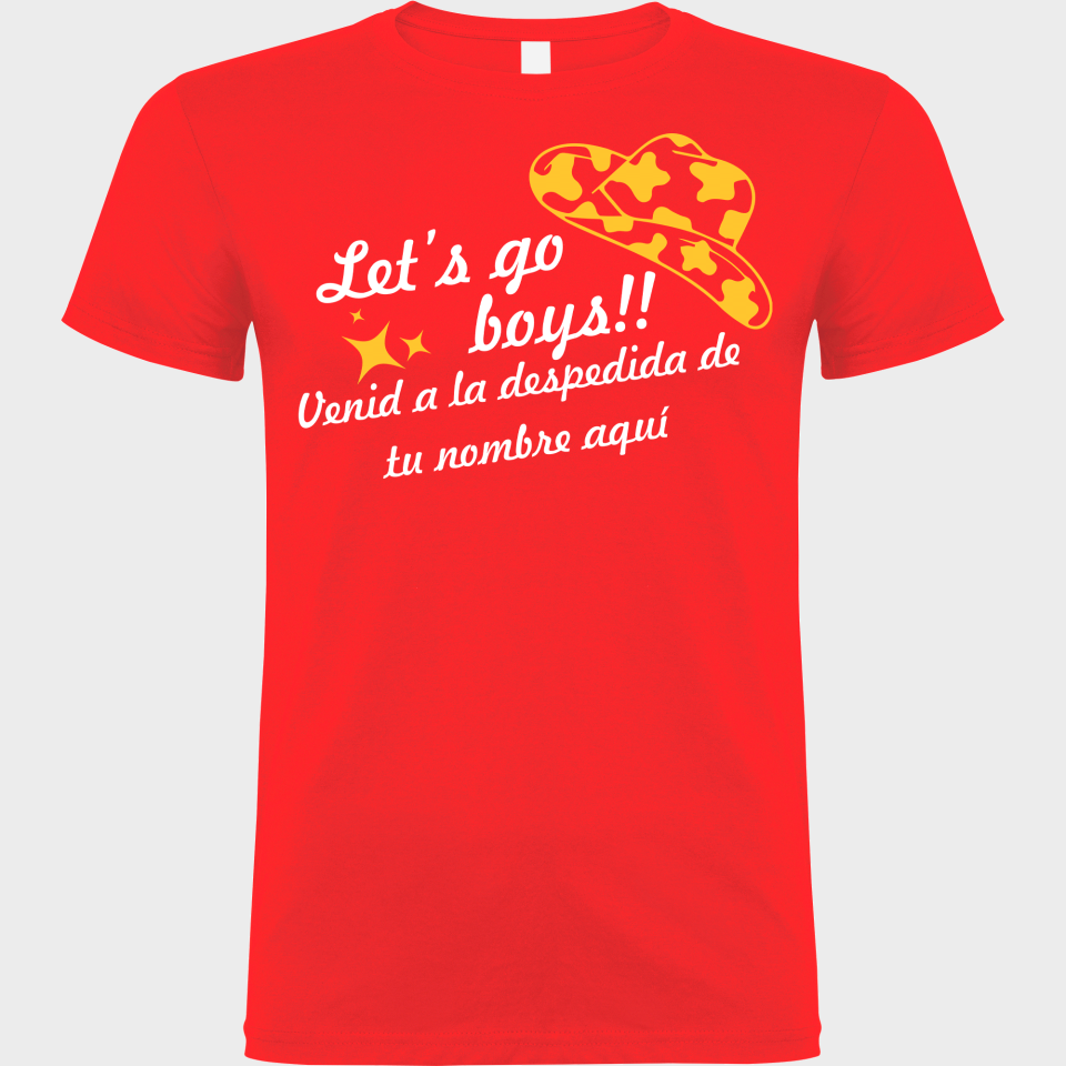 Camiseta despedida de soltero personalizable: Let's Go Boys