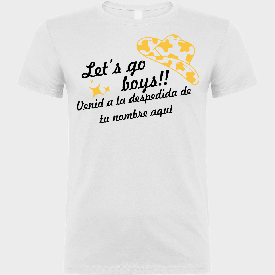 Camiseta despedida de soltero personalizable: Let's Go Boys