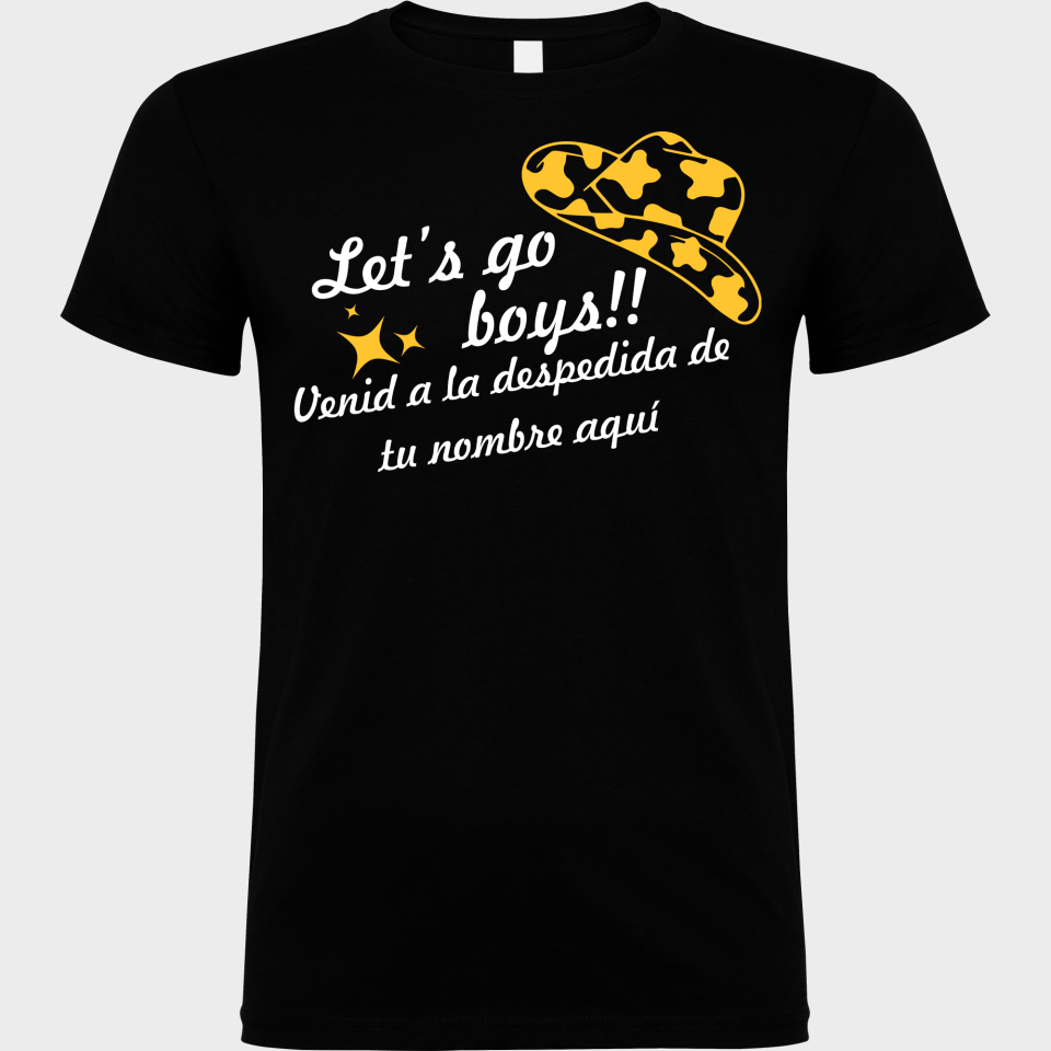 Camiseta despedida de soltero personalizable: Let's Go Boys