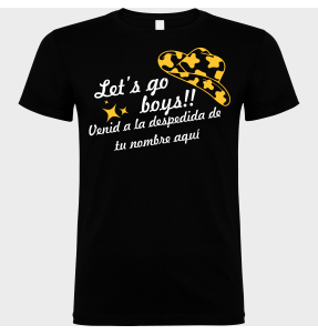 Camiseta despedida de soltero personalizable: Let's Go Boys