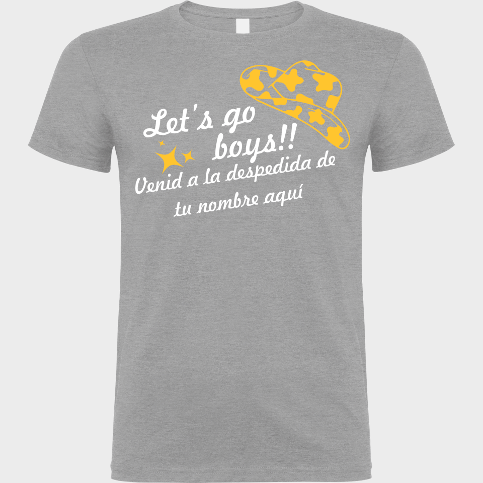 Camiseta despedida de soltero personalizable: Let's Go Boys