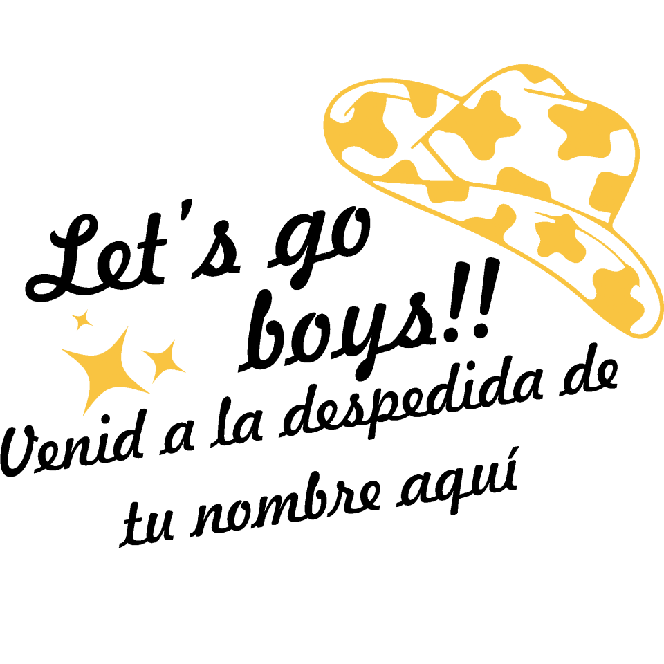 Gorra despedida de soltero personalizable: Let's Go Boys