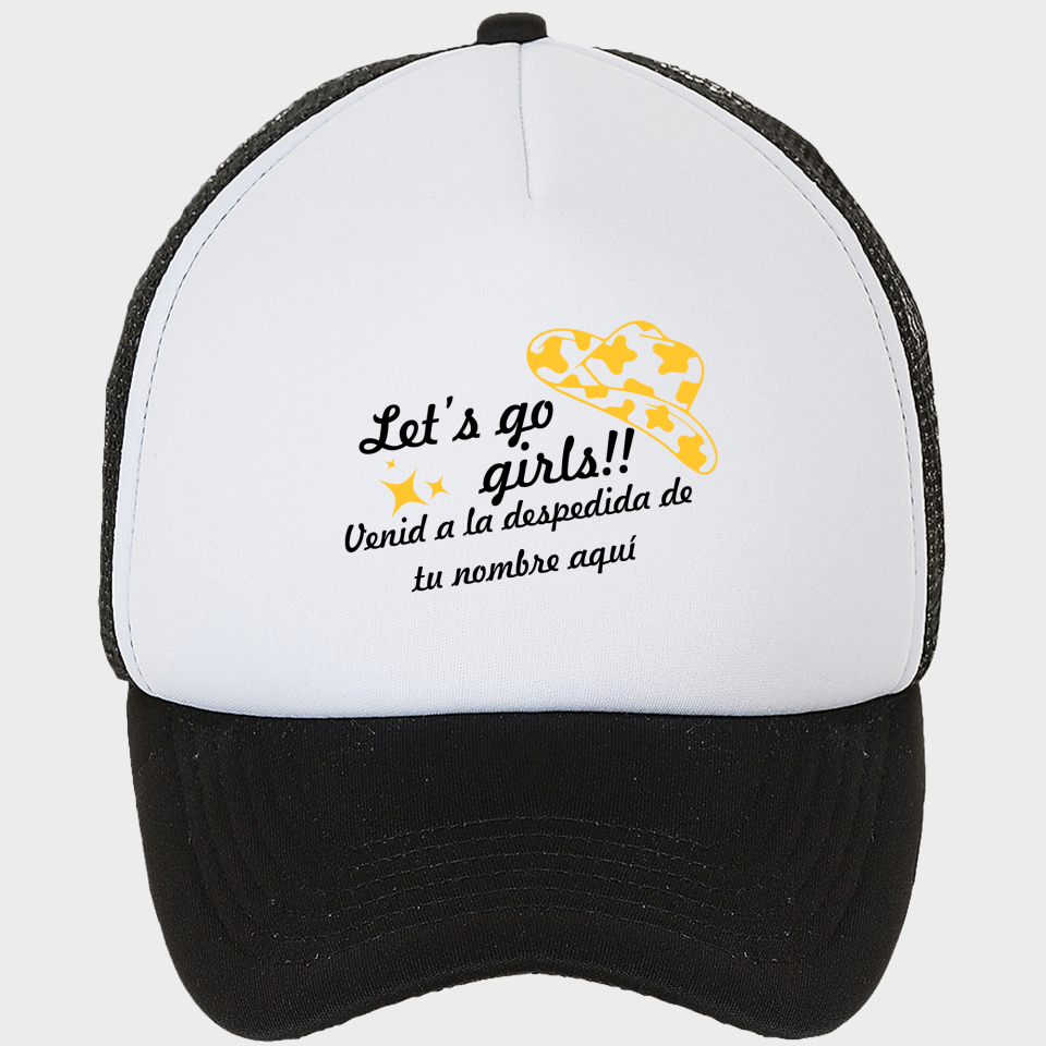 Gorra despedida de soltera personalizable: Let's Go Girls