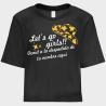 Camiseta talle corto despedida de soltera personalizable: Let's Go Girls
