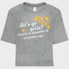 Camiseta talle corto despedida de soltera personalizable: Let's Go Girls