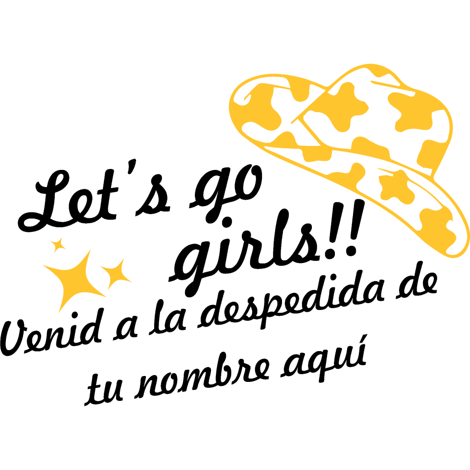 Camiseta de tirantes despedida de soltera personalizable: Let's Go Girls