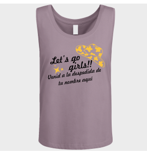 Camiseta de tirantes despedida de soltera personalizable: Let's Go Girls