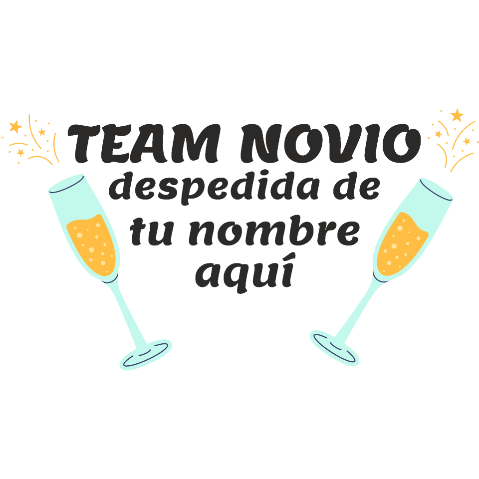 Camiseta despedida de soltero personalizable: Team Novio