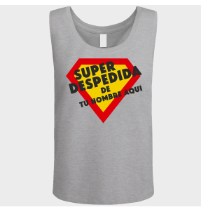 Camiseta de tirantes despedida de soltera personalizable: Superdespedida