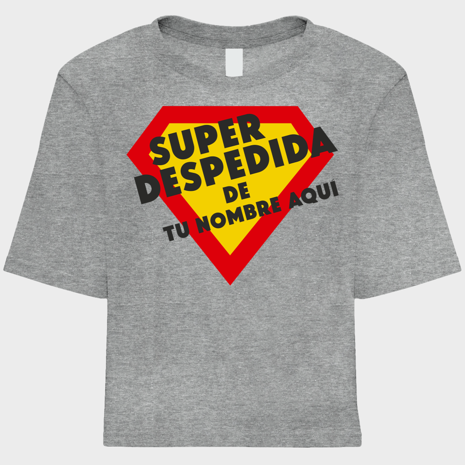 Camiseta talle corto despedida de soltera personalizable: Superdespedida